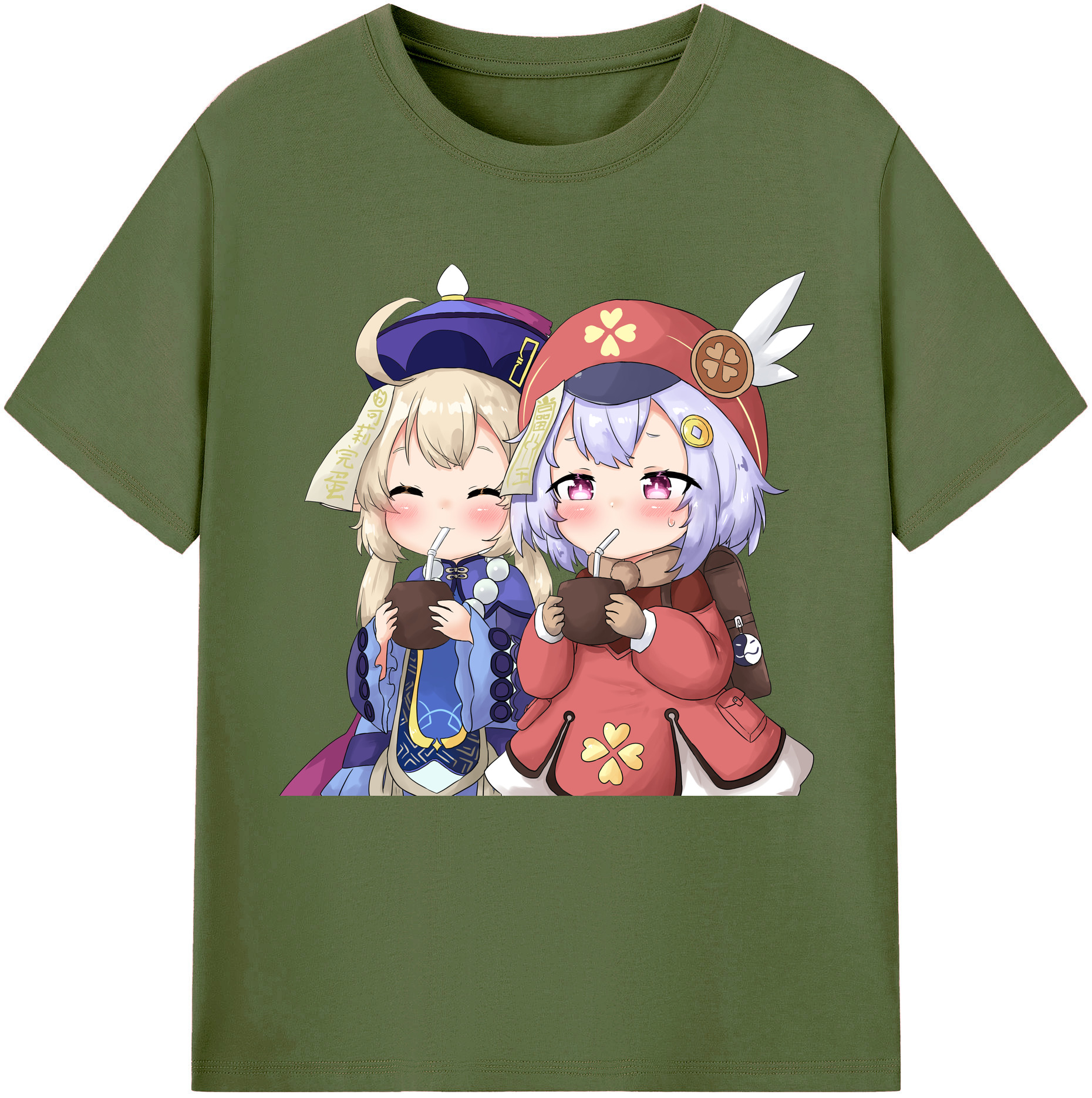げんし神 七七 なな  genshin Nana 綿100％半袖Tシャツ（フロントプリント）